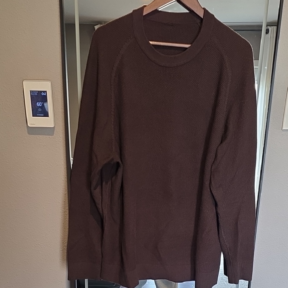 lululemon athletica Dark Brown Crewneck Sweater